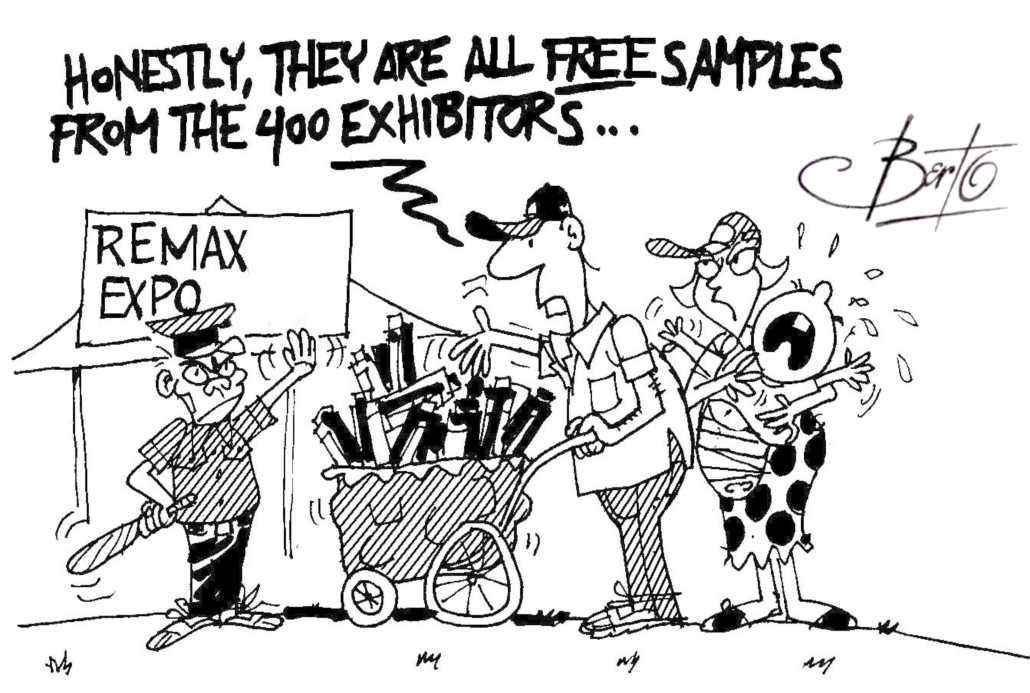 Free Samples from 400 Exhibitors -Berto draws on life - RTM World Free Samples from 400 Exhibitors -Berto draws on life - RTM World