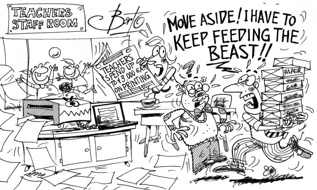 hungry beast consumes paper Berto cartoon rtmworld