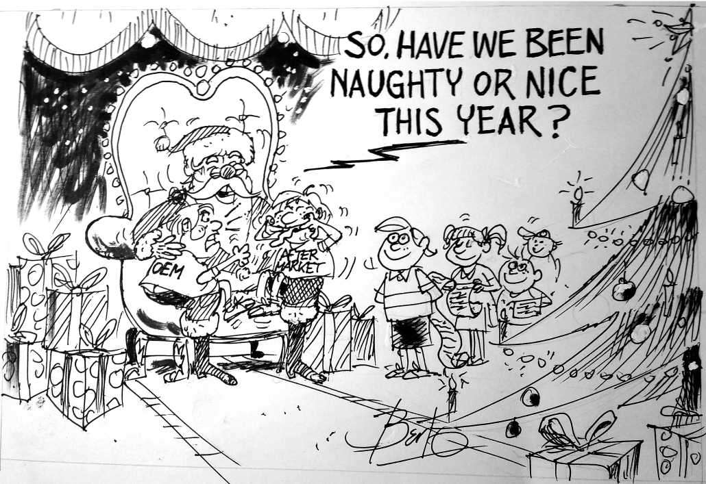Naughty or nice this year Berto Santa rtmworld cartoon