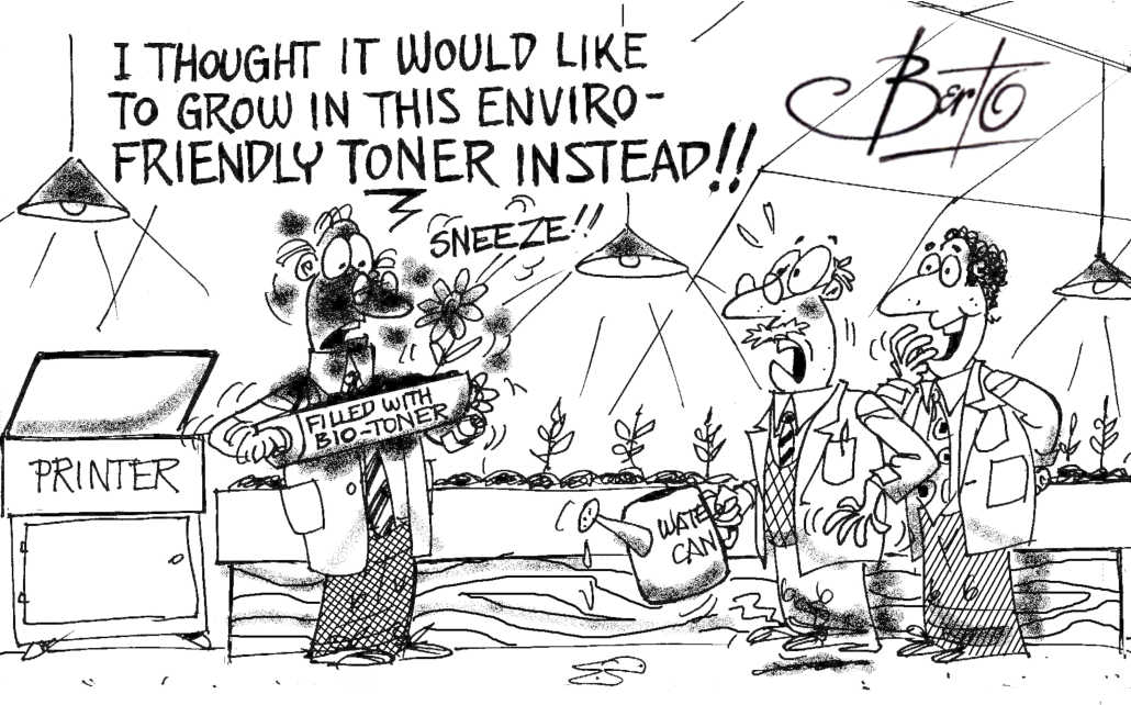 Bio Toners Not So Enviro-friendly berto rtmworld cartoon