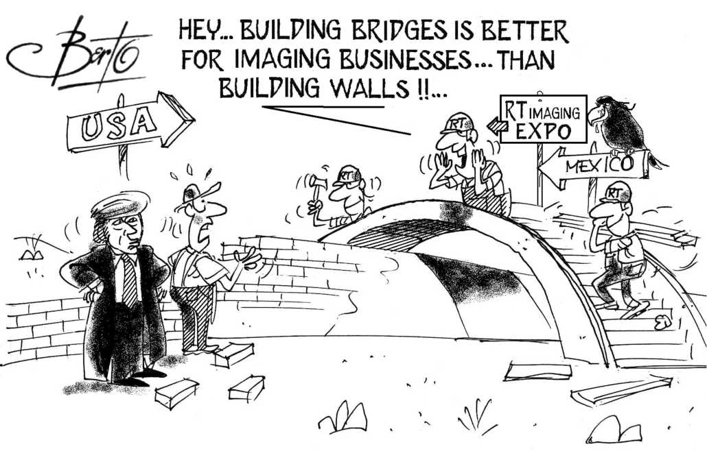 Building Bridges Over Walls Berto cartoon rtmworld