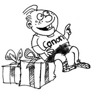 Canon Christmas Wish Request Berto cartoon rtmworld