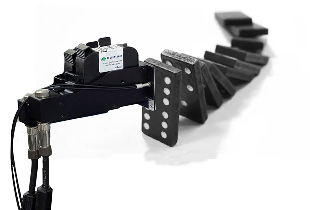 Dominoes Fall with high-quality coding printer rtmworld