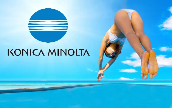 Konica Minolta Takes Big Dive rtmworld