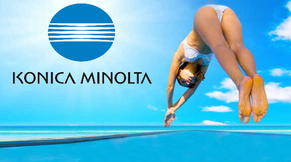 Konica Minolta Takes Big Dive rtmworld