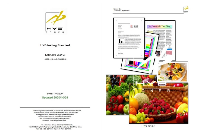 HYB Update Toner Testing in Their Labs