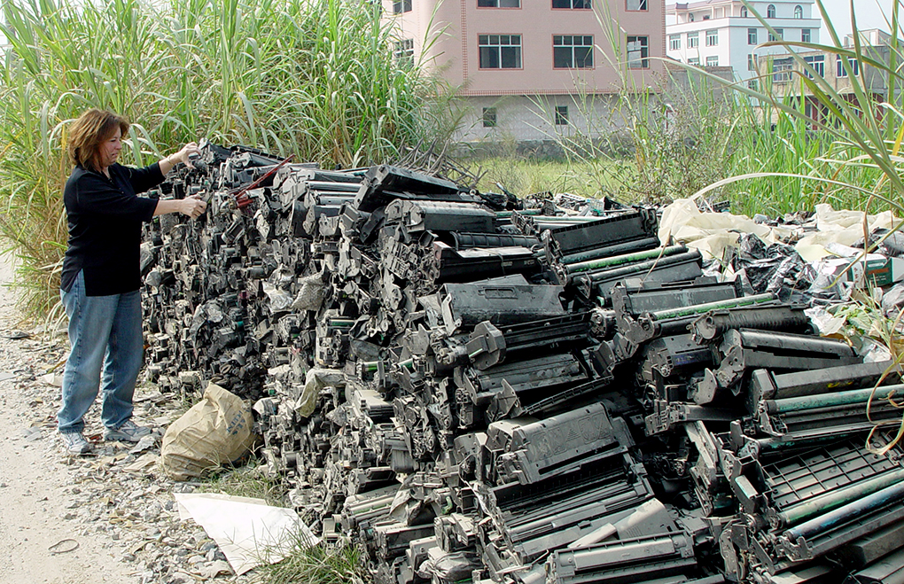 Guiyu China waste cartridges