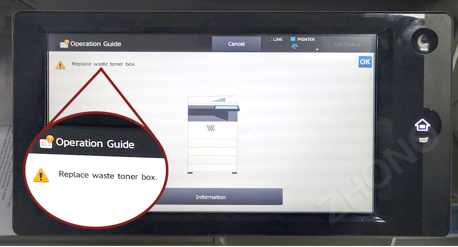 Zhono Offers Solution to Sharp Replace Waste Toner Box
