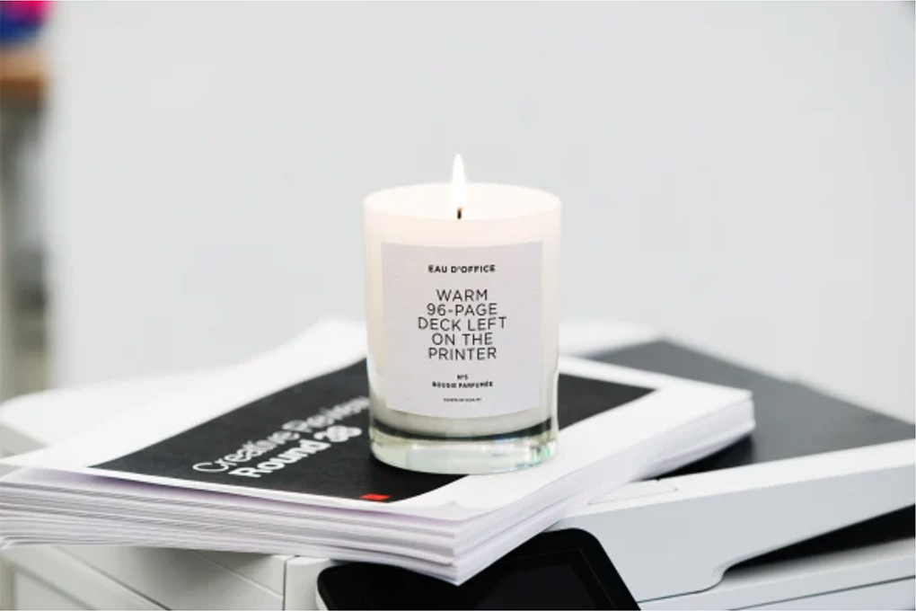 Candles For Those Who Miss the Smell of the Office Printer