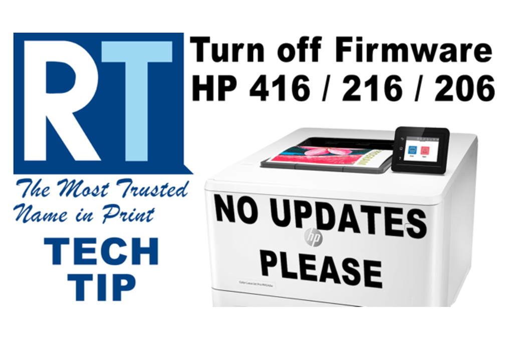 How to Turn off Firmware Updates for HP416-216-206