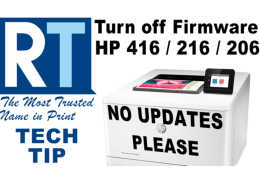How to Turn off Firmware Updates for HP416-216-206