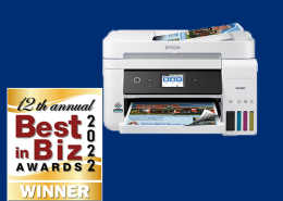 Epson Workforce SuperTank Printers Win Gold Award