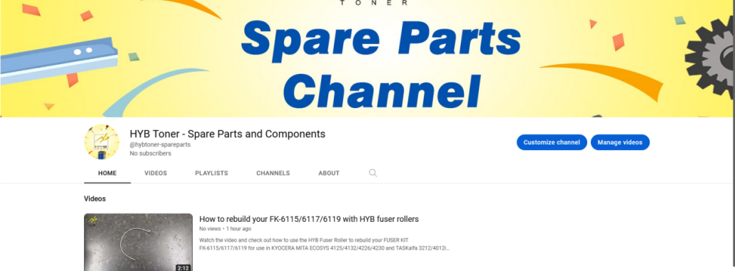 HYB Opens Spare Parts Video Channel for Technicians and Customers