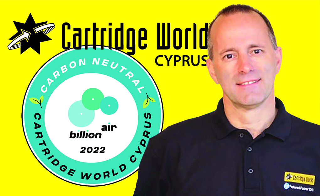 Cartridge World Cyprus Takes the Lead on Carbon Neutrality