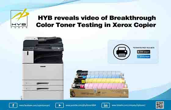 HYB Video Reveals Color Toner Testing Breakthrough for Xerox Copier