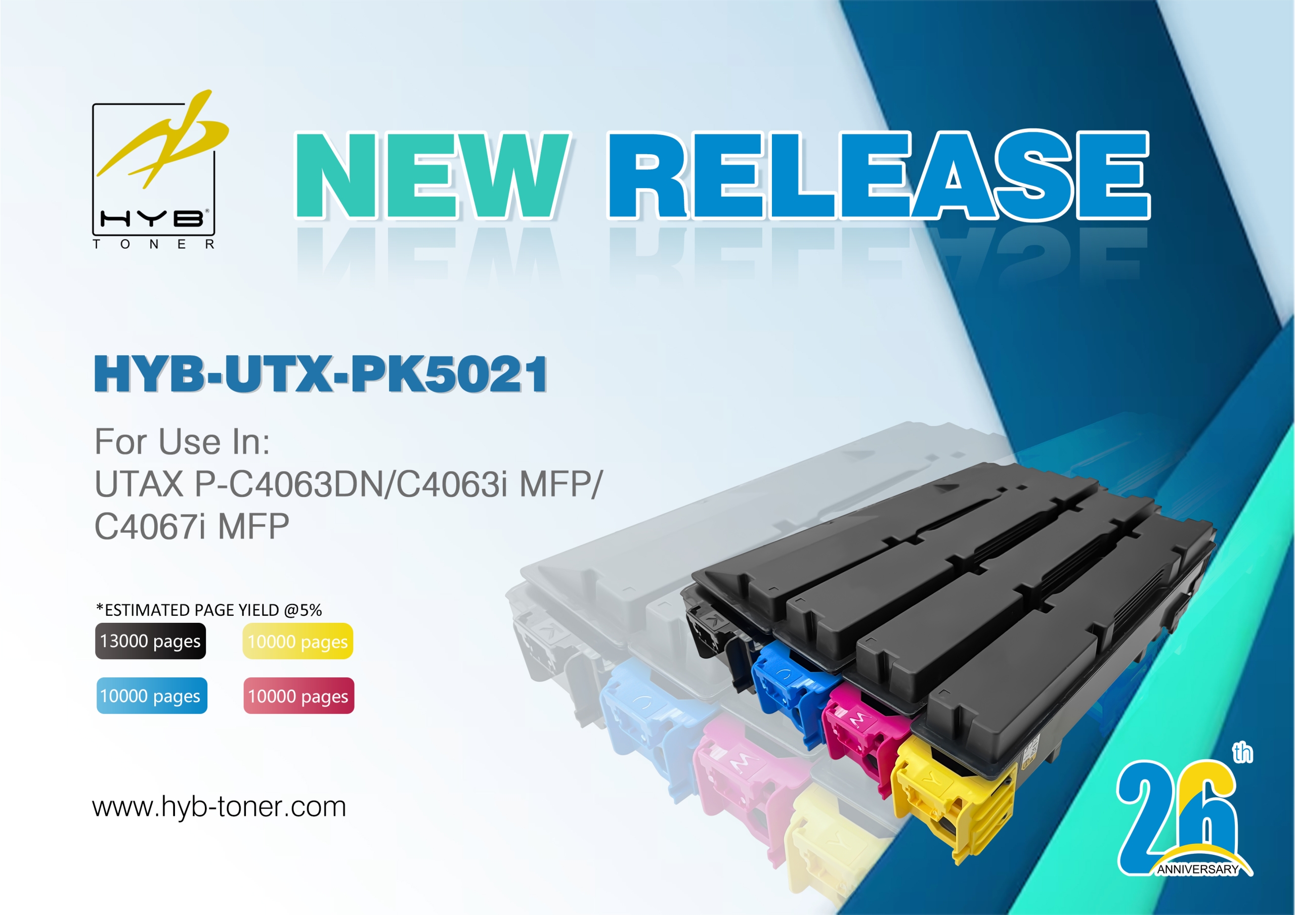 HYB Launches New Compatible Toner Kits