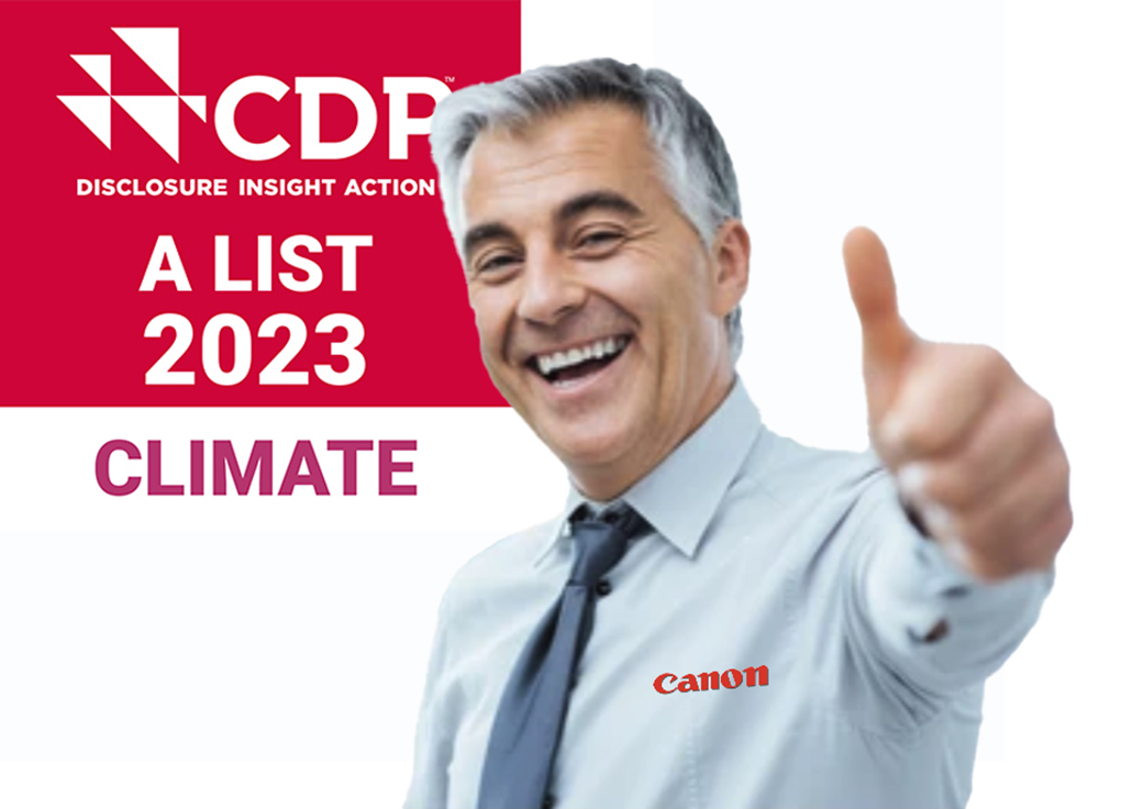 Canon Cited with Climate A-Rating