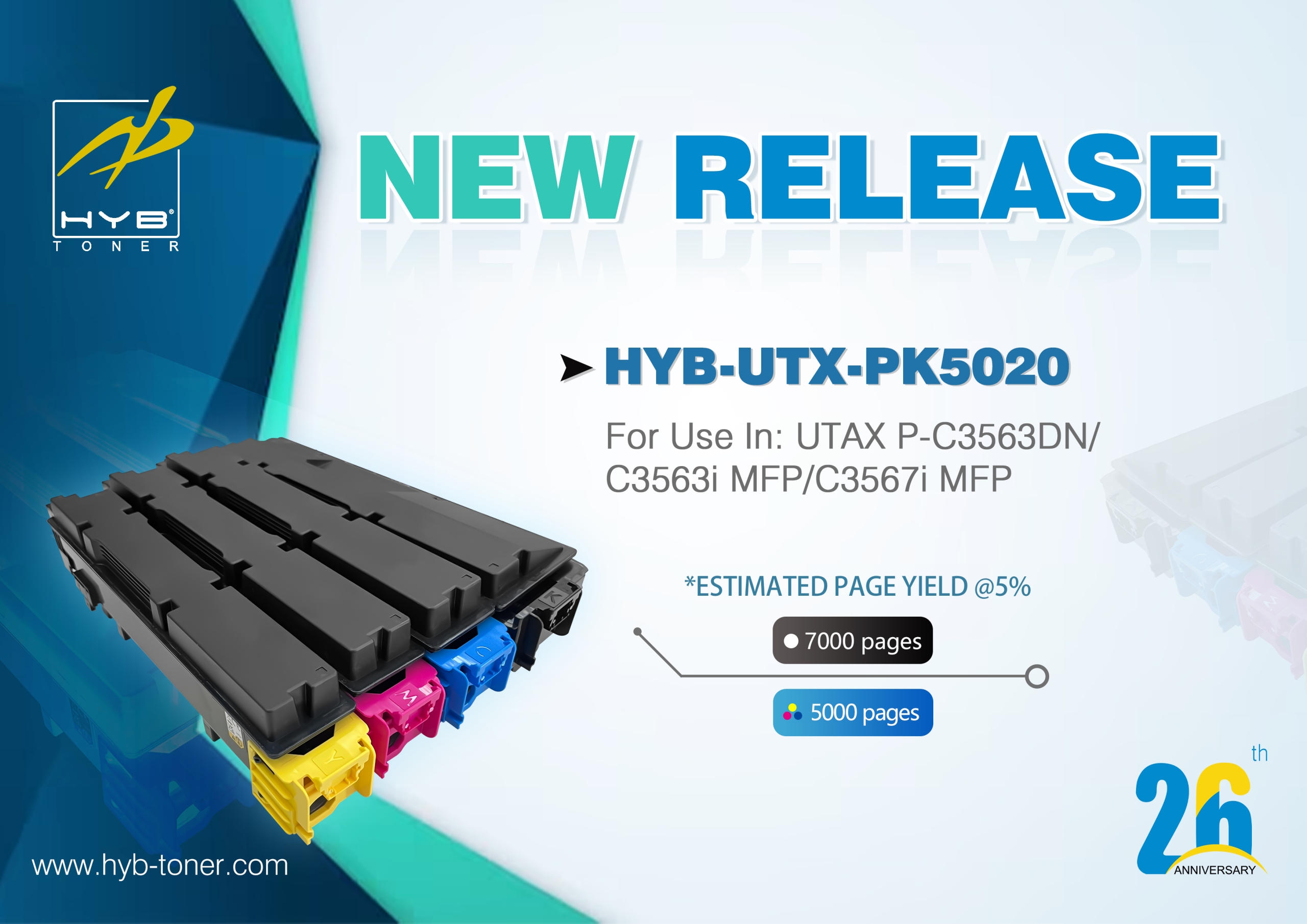HYB Launches New Compatible Toner Kits