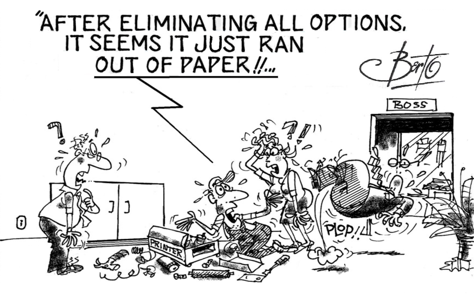 Berto Sighs: Despite Everything It Just Ran Out of Paper