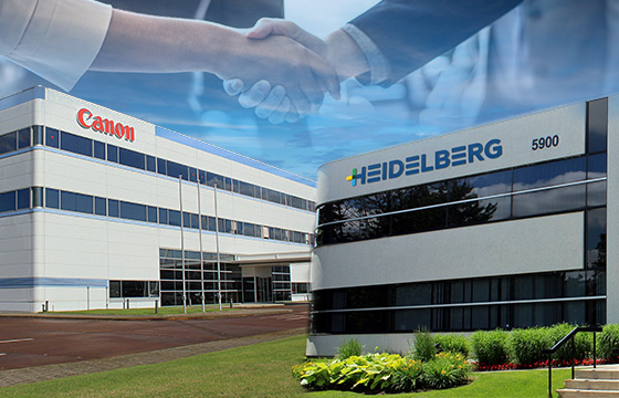 Canon Cooperates with Heidelberg in Sheetfed Inkjet Printing